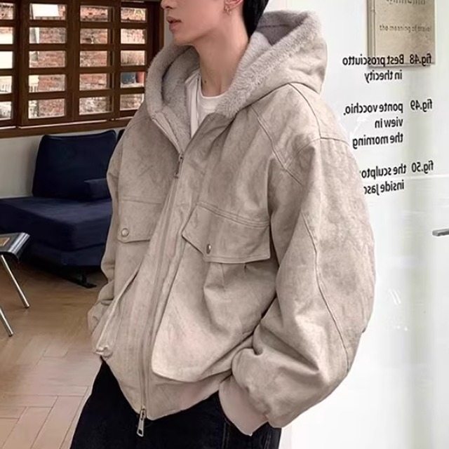 フェイクムートン　フーディブルゾン　LB1577