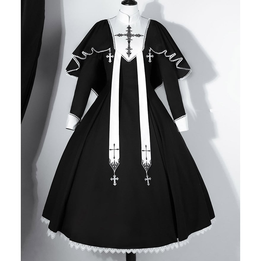 ゴスロリ通販 With U ファッション ゴスロリ ケープ シスター 修道女