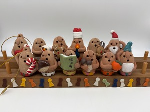 【Ａ】ほかほか秋冬はにわkidsバージョン10個セット&⭐︎クリスマスオーナメント2個付き
