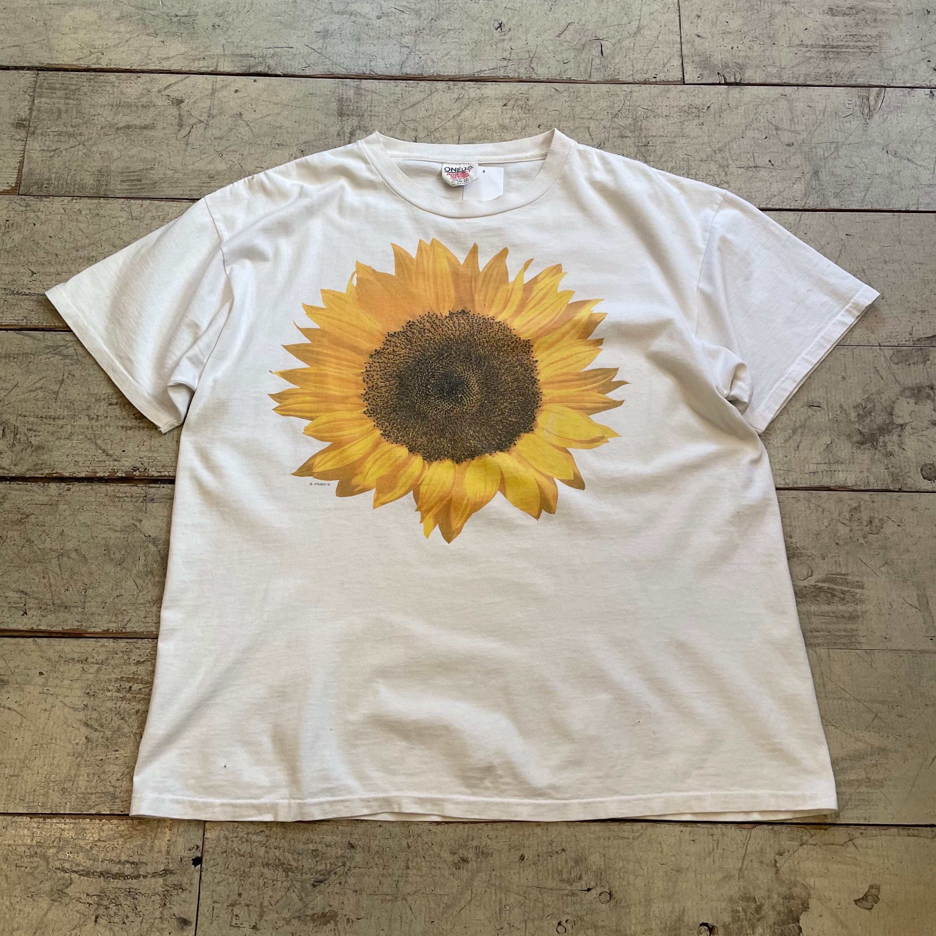 STUDIO Q sunflower Tシャツ  L ひまわり