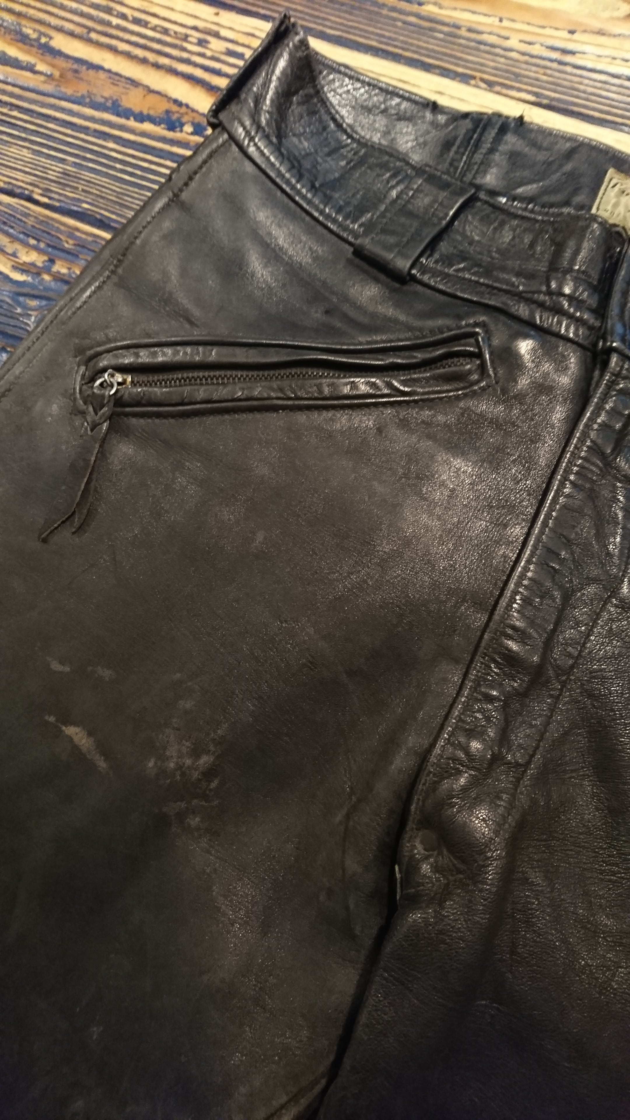 1950s Langlitz Leather Green Tag Leather Pants | BOW & ARROW WEB STORE