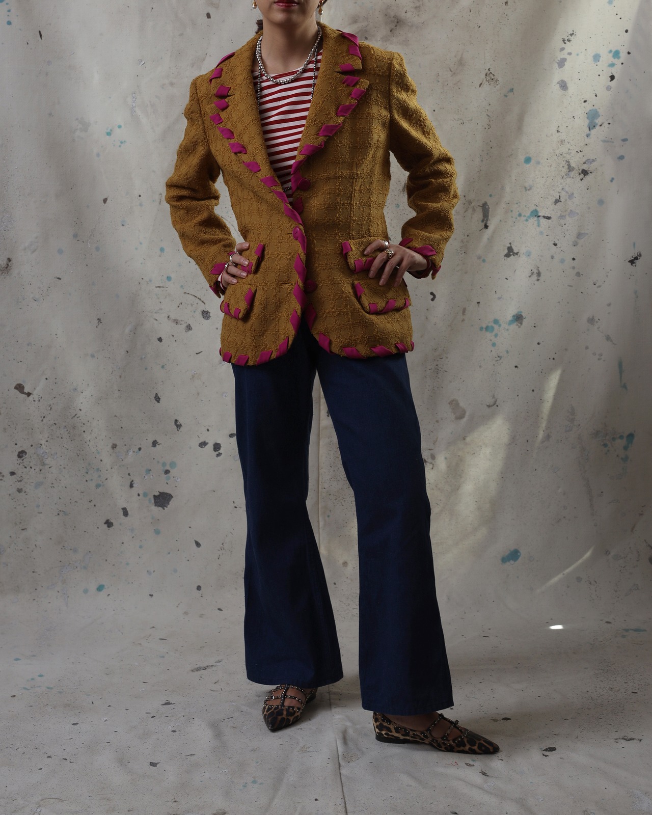 1980's Valentino / Tweed Jacket