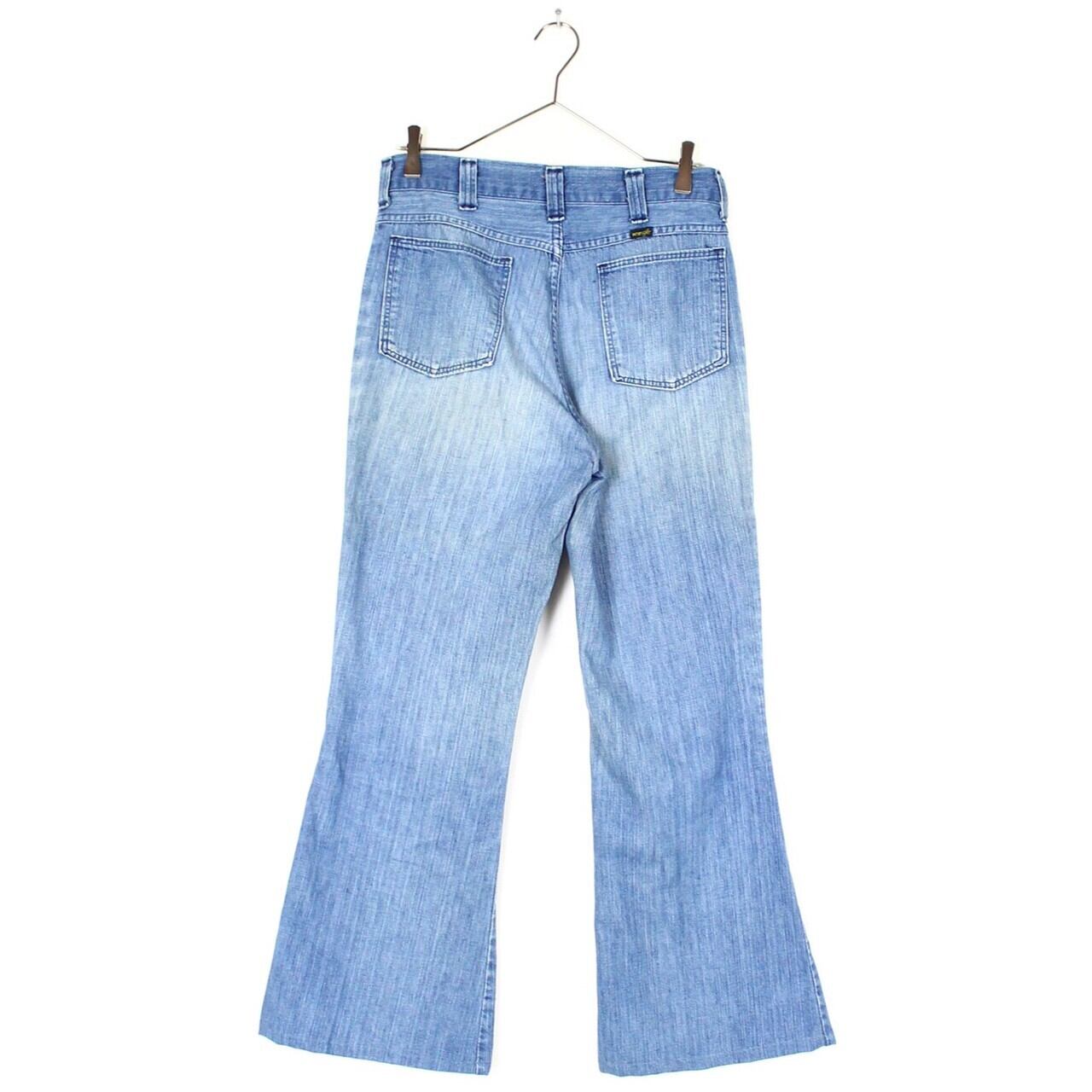 1970's Wrangler フレア ブッシュデニムパンツ ラングラー