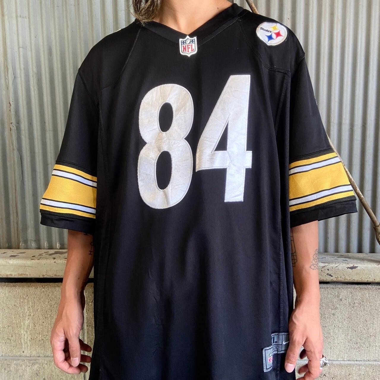 NIKE ナイキ NFL ピッツバーグ・スティーラーズ BROWN 84 ゲームシャツ メンズXL 古着 Pittsburgh Steelers  ユニフォーム アメフト ブラック 黒 【ゲームシャツ】【FSS2308-30】 | cave 古着屋【公式】古着通販サイト