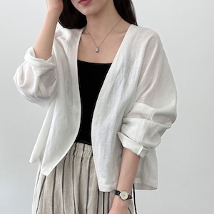 collarless jacket　J00536