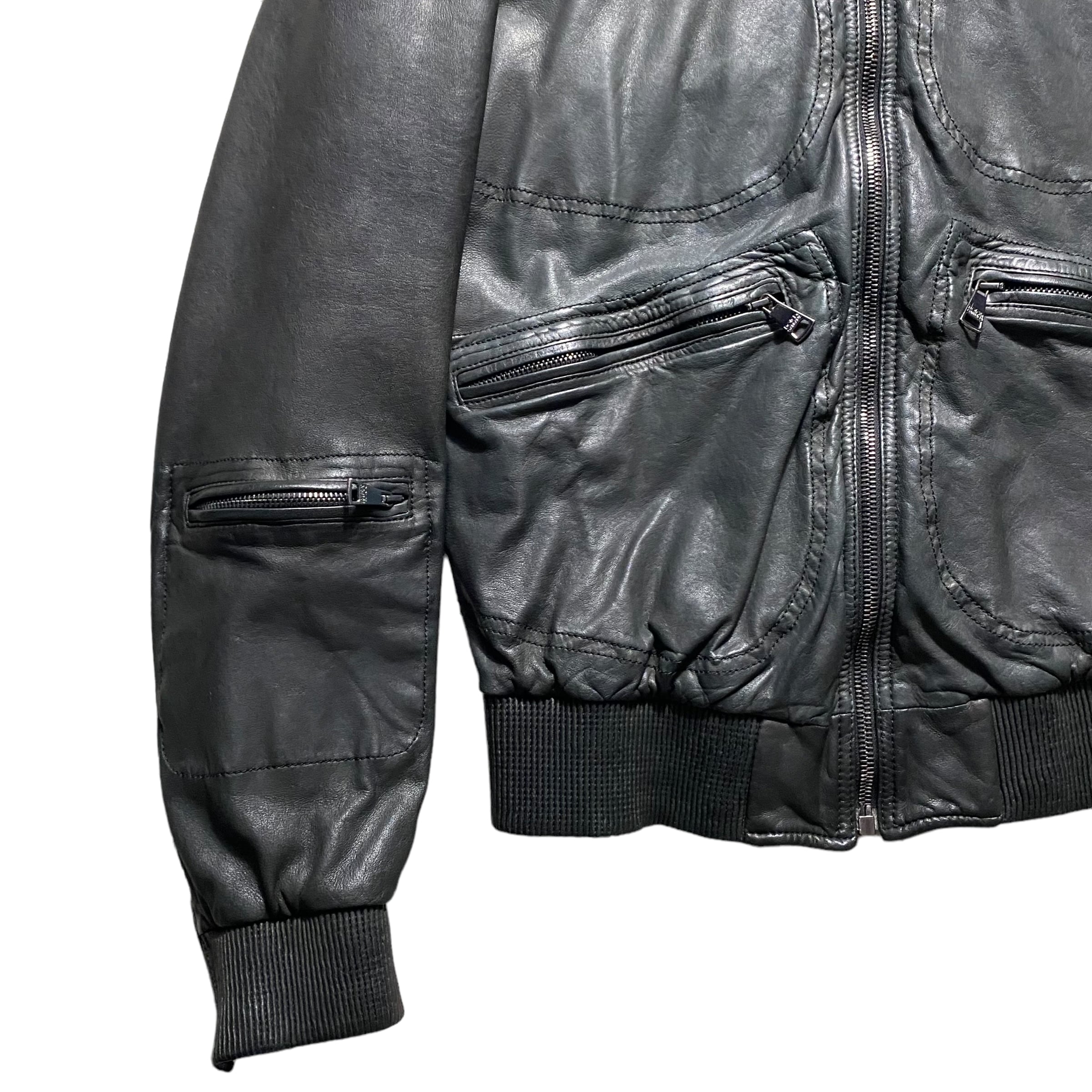 DOLCE&GABBANA multi-zip leather jacket | PAY ID