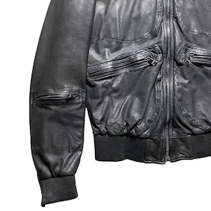 DOLCE&GABBANA multi-zip leather jacket