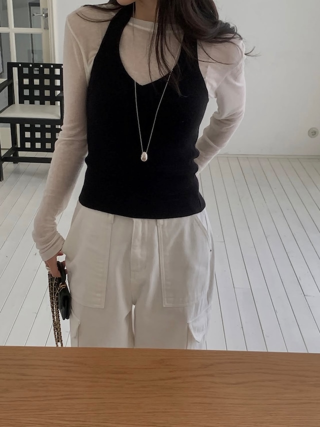 (予約) miel / Holic Halter Top 3color