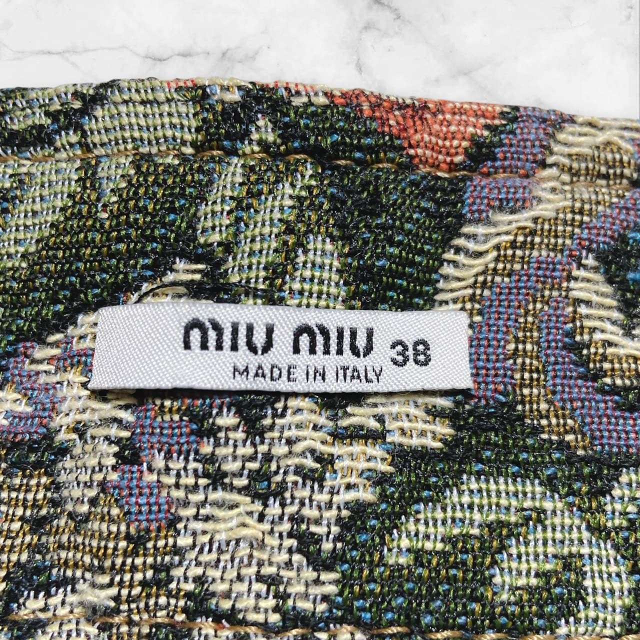 Miu Miu⭐︎ゴブラン織ミニスカート｜Miu Miu⭐︎ゴブラン織ミニ