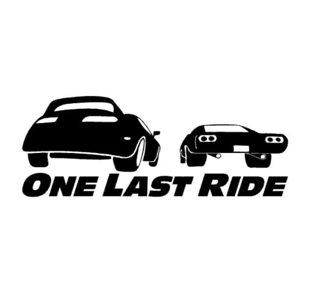 カッティングステッカー(ONE LAST RIDE)