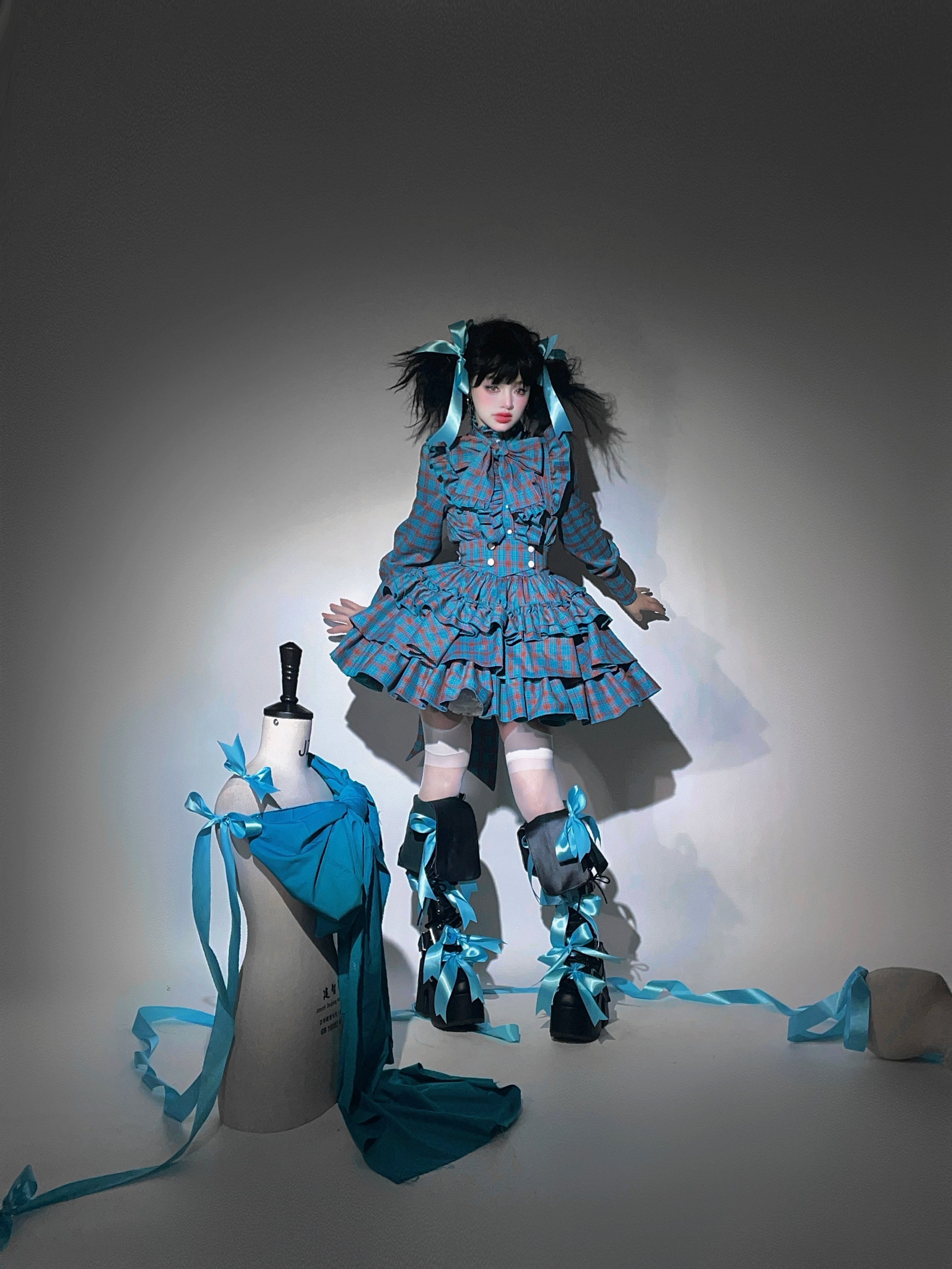 入荷済み「CATCOCOON・A DOLL'S HOUSE」チェック柄 ブラウス