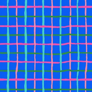 8/21発売！USAコットン Kaffe Fassett（布幅X50cm単位カット）Grid（グリッド）PWBM105.BLUE｜Brandon Mably