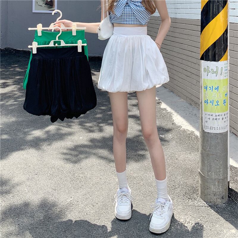 薄手パンツ サマーハイウェストショーツ カジュアル ふわふわ 夏物 ブルマー 萌量不足88597603880