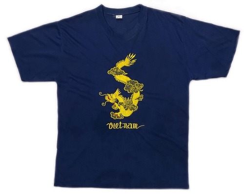 90sVietnum Souvenir Embroidery Tshirts/L