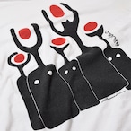 00s ABULIS アートプリントTシャツ ホワイト コットン