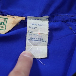 90s L.L.Bean Nylon Anorak "made in USA" blue L 古着