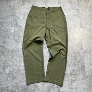 70s アメリカ軍 実物 OG507 ベイカーパンツ 38/31 w35
