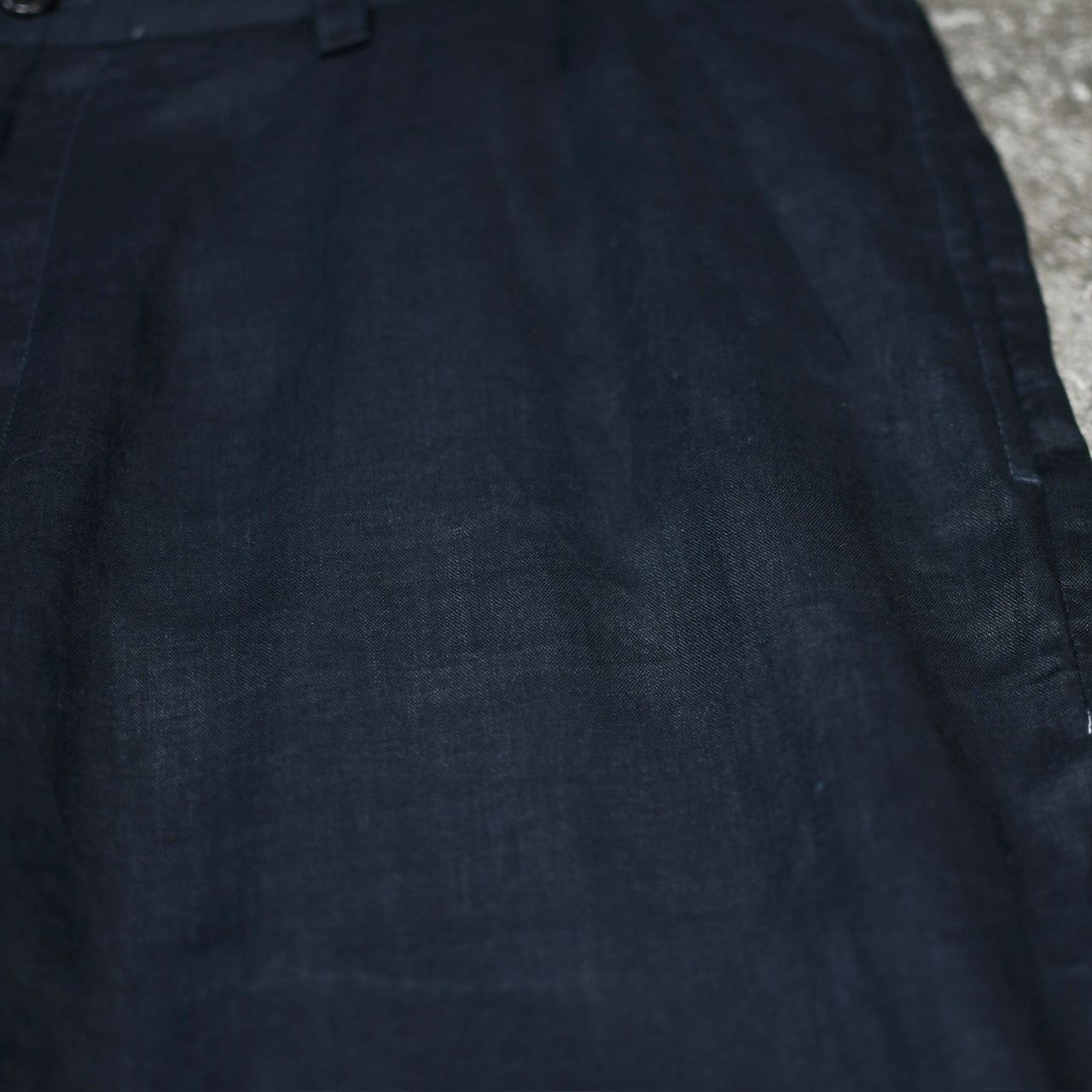 NAUTICA black linen wide slacks
