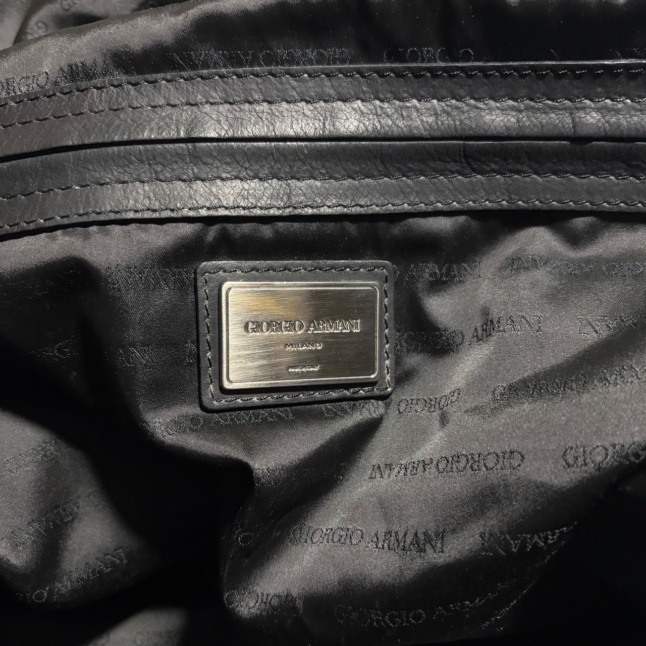 GIORGIO ARMANI leather bag