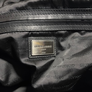 GIORGIO ARMANI leather bag