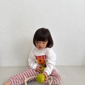 韓国子供服 / 26Autumn / 〖取寄〗Nightbebe / ドーナツ長袖Tシャツ / キッズ服 * XS~XL*