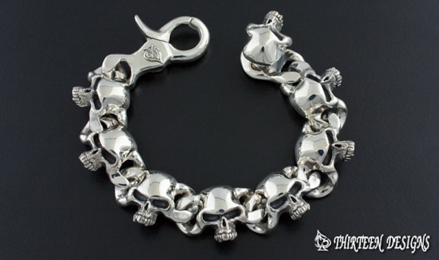 THIRTEENDESIGNS サーティーンデザインズ KBK-5 PLAIN CLASSIC CHAIN BRACELET