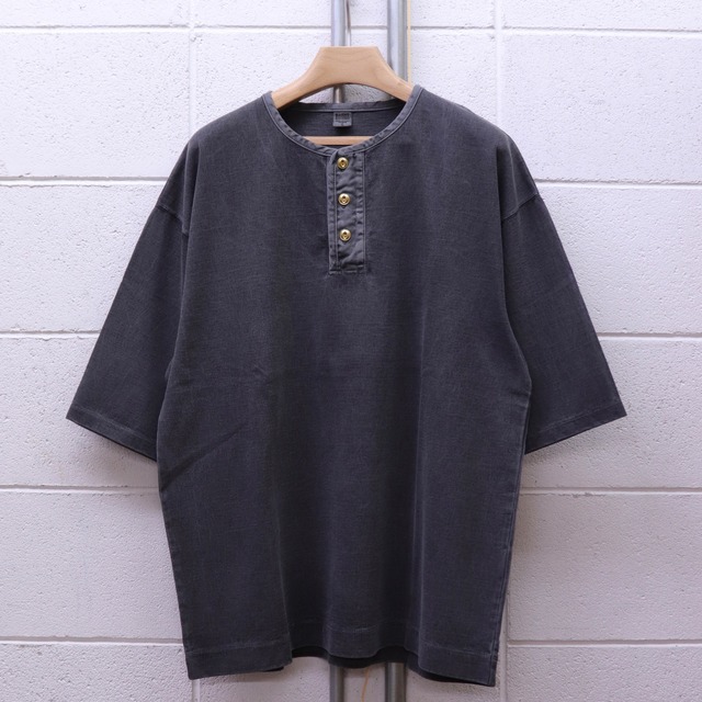 【BARNS】BIG COZUN WORK HENLEY NECK S/S T-SHIRT