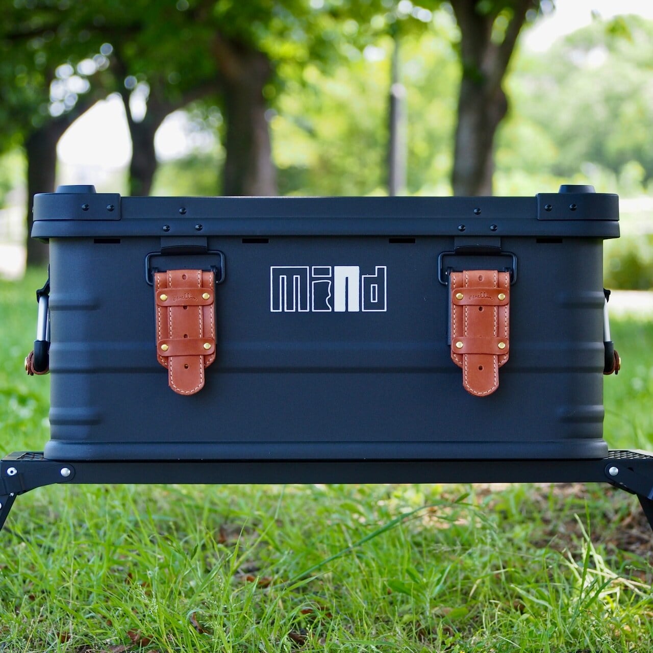 アルミコンテナ50L レザーベルト付き 新色追加！】＜送料無料＞DUCKNOT デルタアルミコンテナ レザー