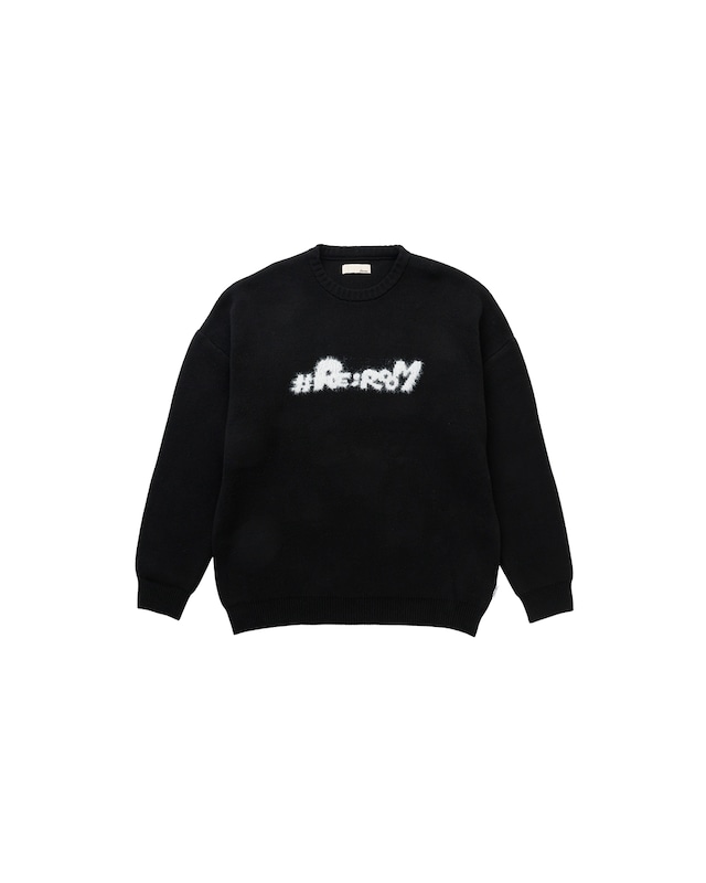 【#Re:room】SHAGGY LOGO CREW KNIT［REK163］