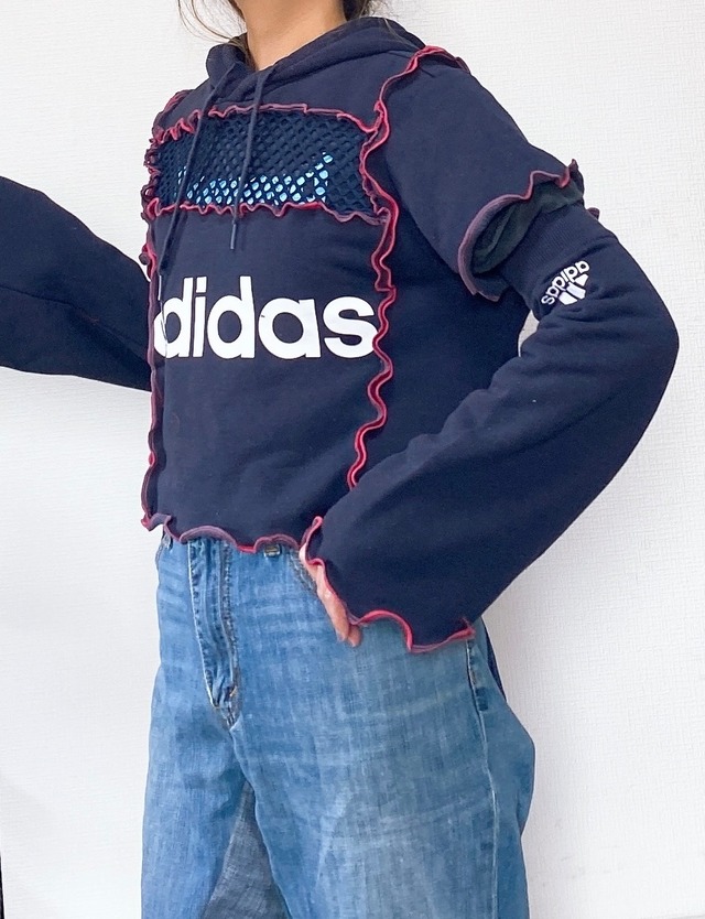 Cut-off remake sweatshirt アディー