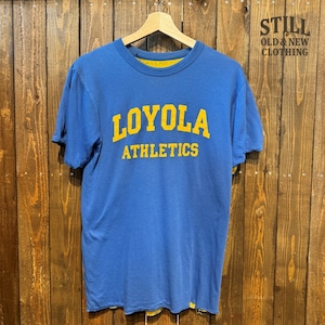 1980's〜 VINTAGE LOYOLA ATHLETIC REVERSIBLE PRINT T-SHIRT  /  80年代 ヴィンテージ リバーシブル Tシャツ 【着画有り】