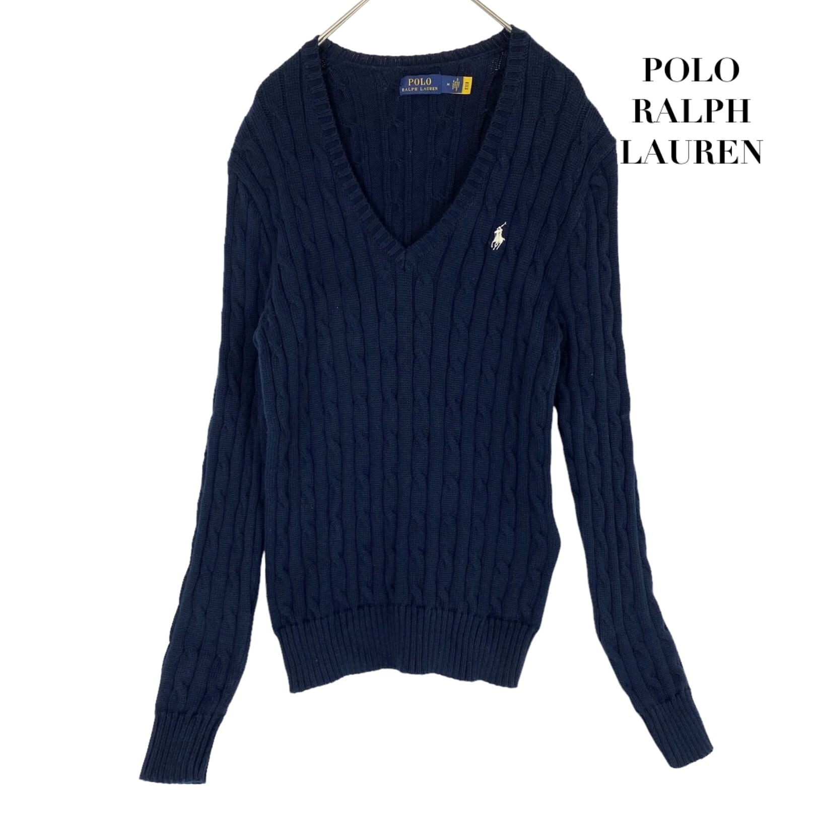 中古】POLO RALPHLAUREN ポロラルフローレン ケーブル ニットセーター