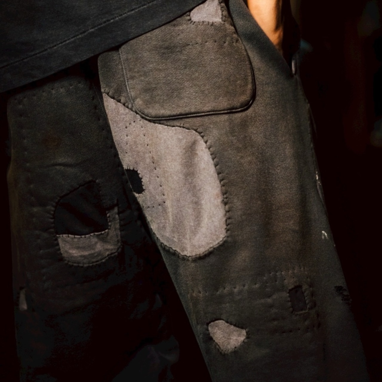 【SAINT Mxxxxxx】SM-HR1-0000-064/SWEAT PANTS/DOUBLE FACE/BLACK - 6