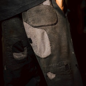 【SAINT Mxxxxxx】SM-HR1-0000-064/SWEAT PANTS/DOUBLE FACE/BLACK