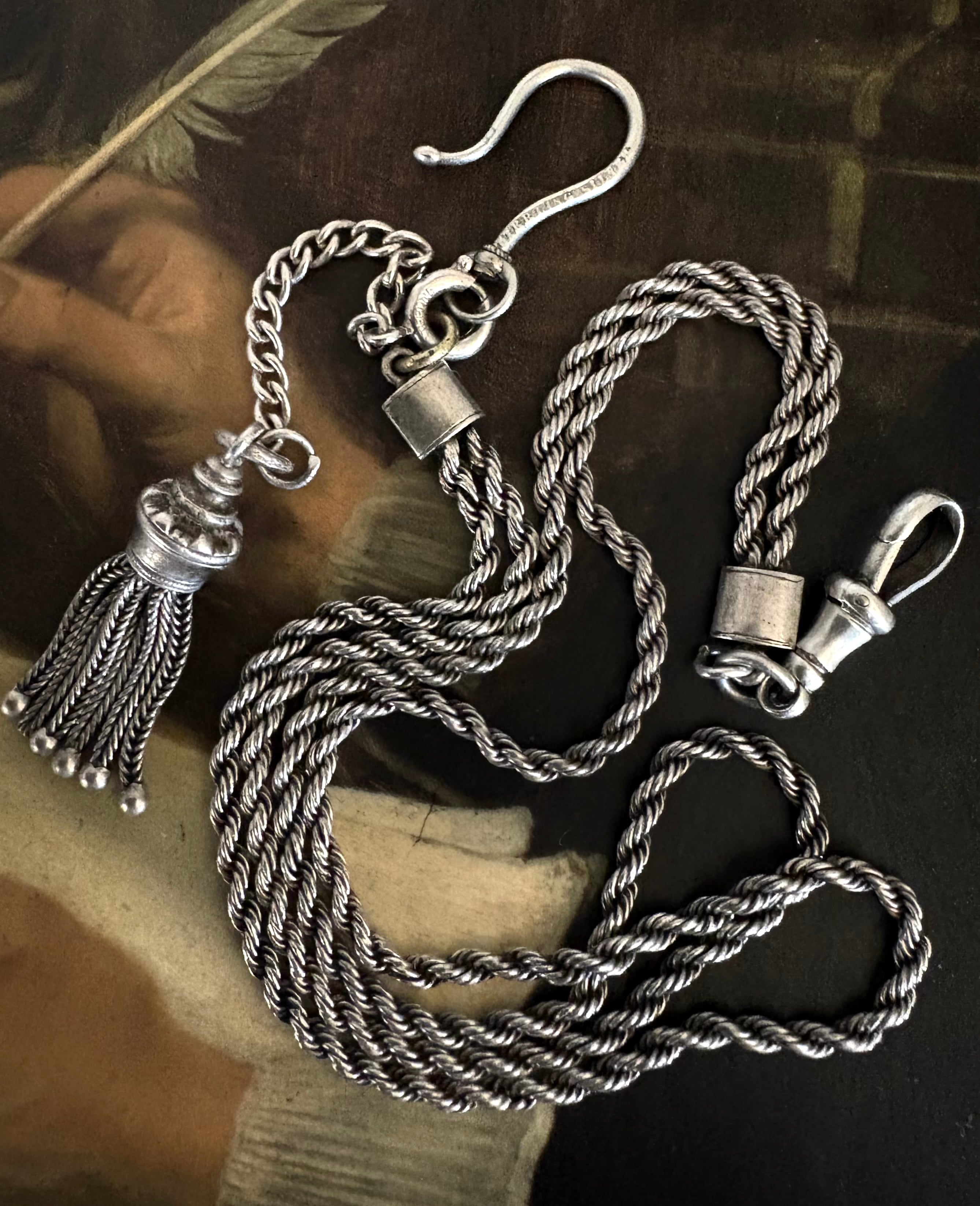 英国アンティーク 靴べら&ボタンフック シューホーン シルバー 純銀