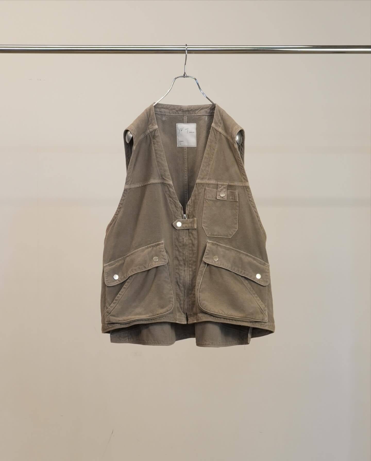 26SS】ANCELLM C/R DUCK UTILITY VEST(GRAIGE) ANC-JK82 | IAAAM