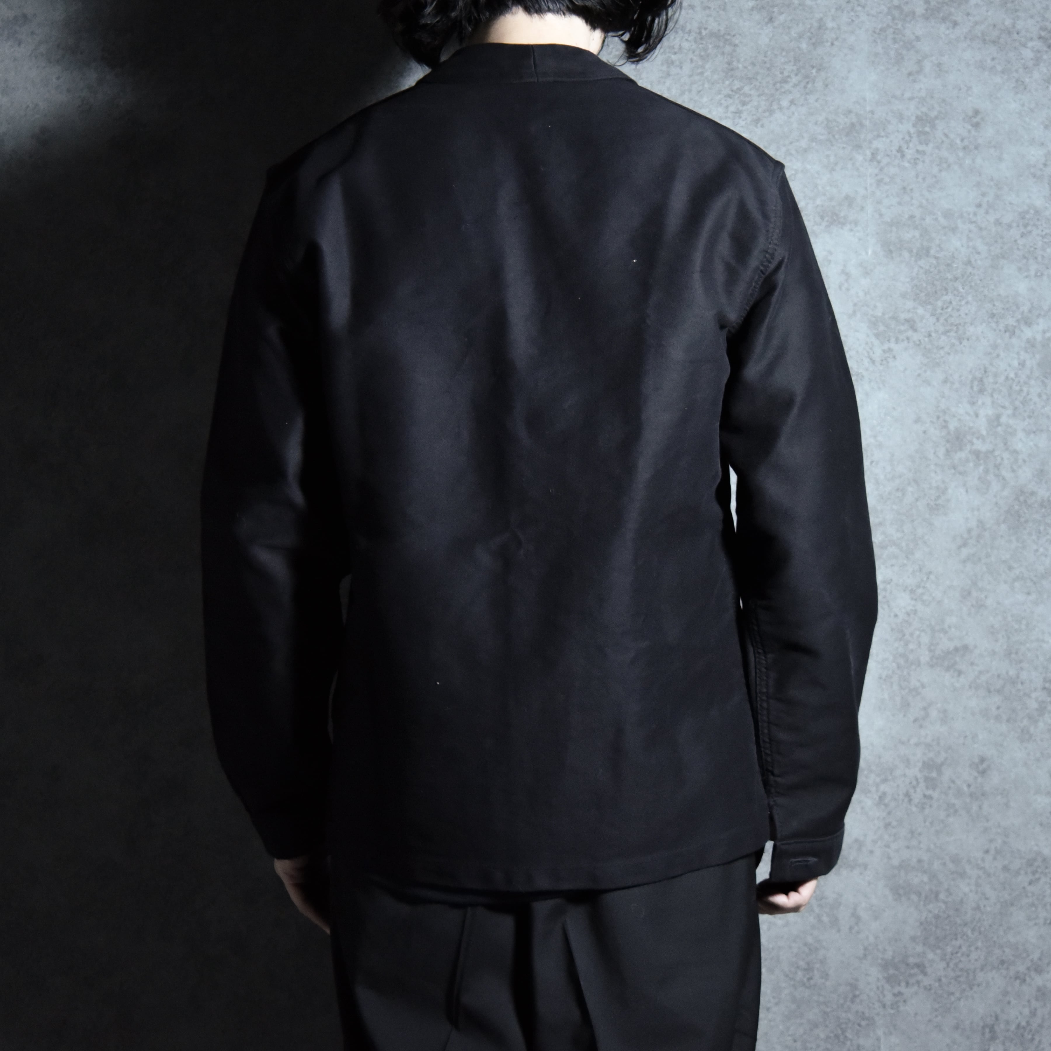 BEAU-FORT ブラックモールスキンジャケット 50s BEAU-FORT Black Moleskin French Work Jacket ブラック
