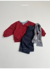 〖取寄〗韓国子供服 / 26winter / minirobe / ツートントレーナー / キッズ *S~XL*