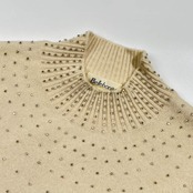 カシミヤ100% Bellebonita ベルボニータ ビーズ ニット セーター S/アイボリー レディース