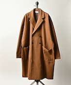 ATELANE Fake Melton W Breast Loose Silhouette Coat (CAM) 22A-23062