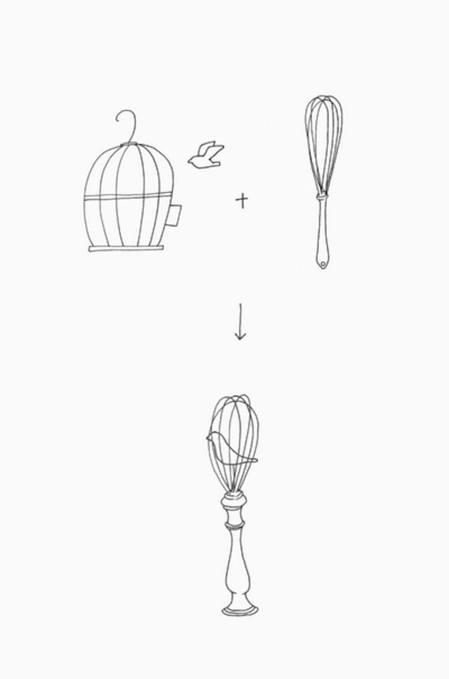 bird whisk【鳥の泡立て器】