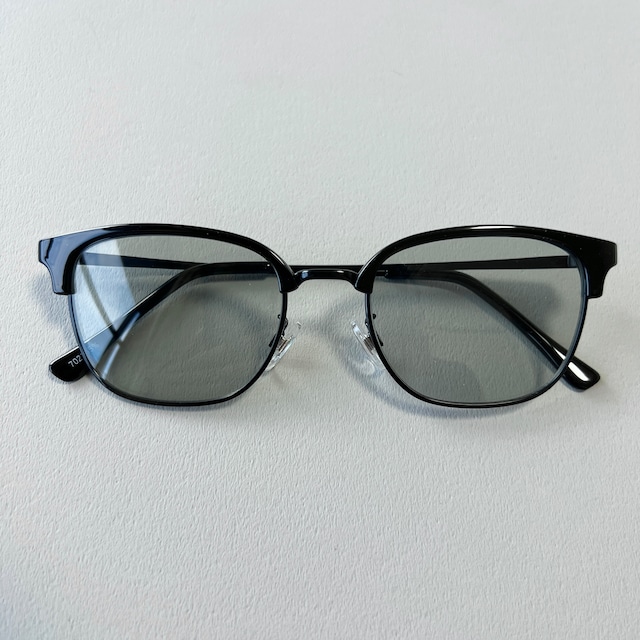 THE DAY SELECT | VINTAGE BROW COMBINATION SUNGLASSES | BLACK × GRAY | ヴィンテージ | ブロー | コンビフレーム | サングラス | TD-7021BK-GR