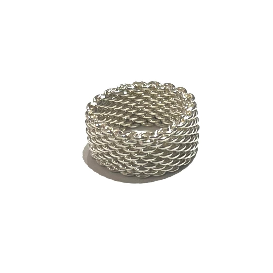 【Tiffany&Co.】ティファニー シルバー 925 ナッツディッシュ ② 希少【TIFFANY＆CO】2479【14.5号】ティファニーサマセットメッシュ