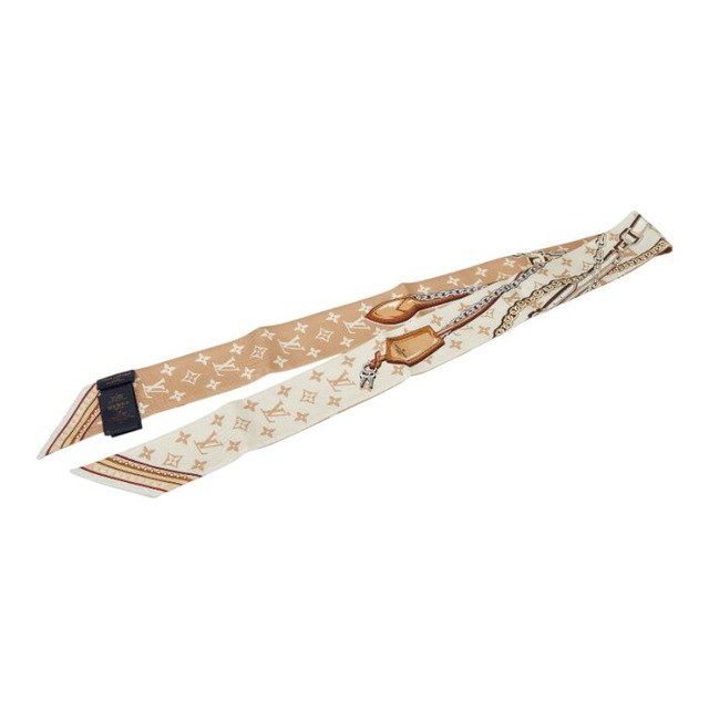 ルイ ヴィトン モノグラム バンドーBB アルティメット スカーフ M79588 ベージュ マルチカラー シルク レディース LOUIS VUITTON 【中古】