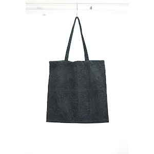 [kujaku] (クジャク) 2024SS T-332 / embroidery tote bag / L (black)