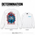 不動明王達磨 WHITE×RED L/S T-Shirt