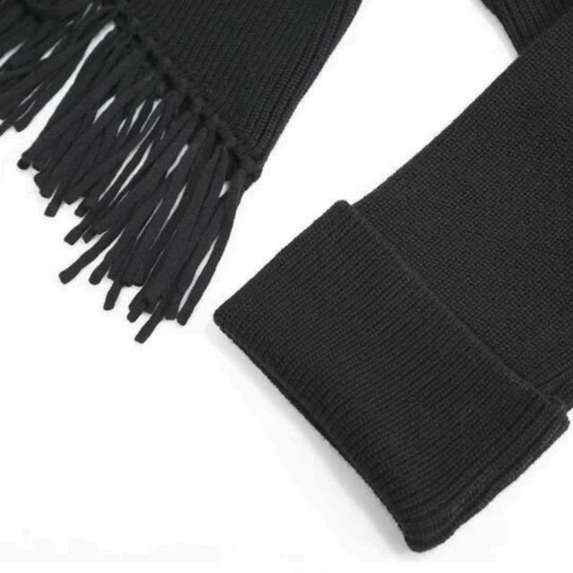 Fringe layered knit C1250