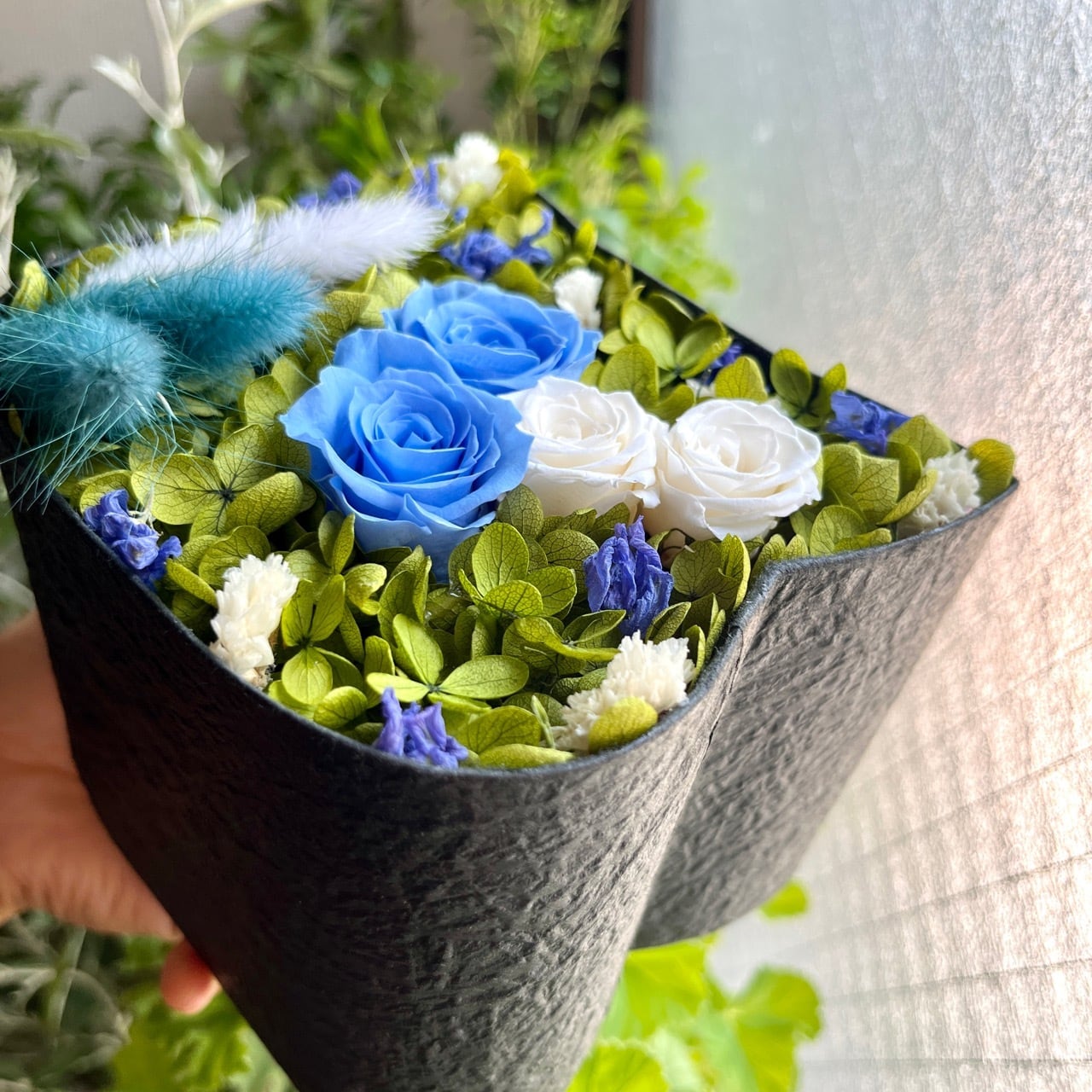 ねこばこ Umi ～海～ オリジナル 猫型 フラワーボックス | 西麻布mingle