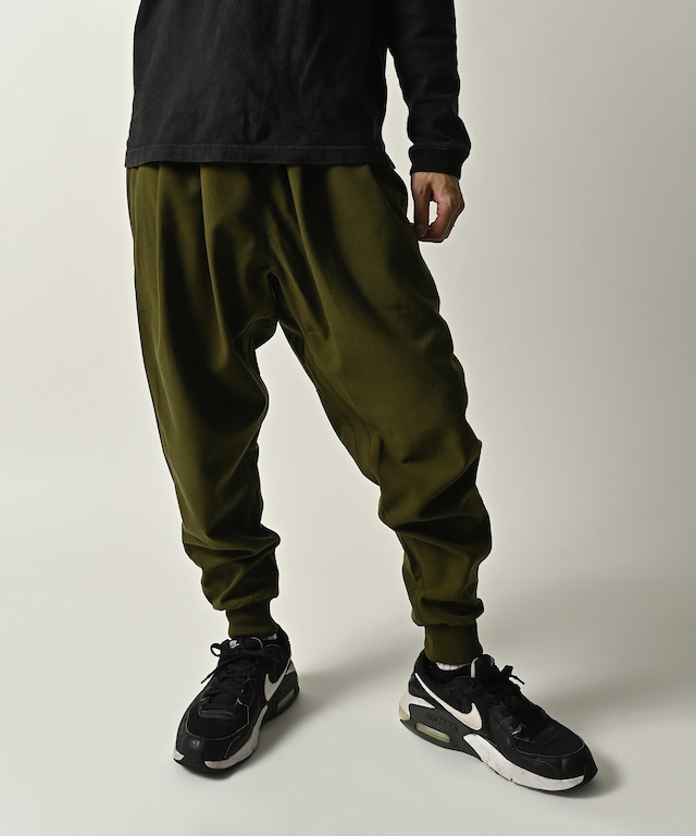 MMMM French terry x nylon blocking pants (BLK) 18000M25