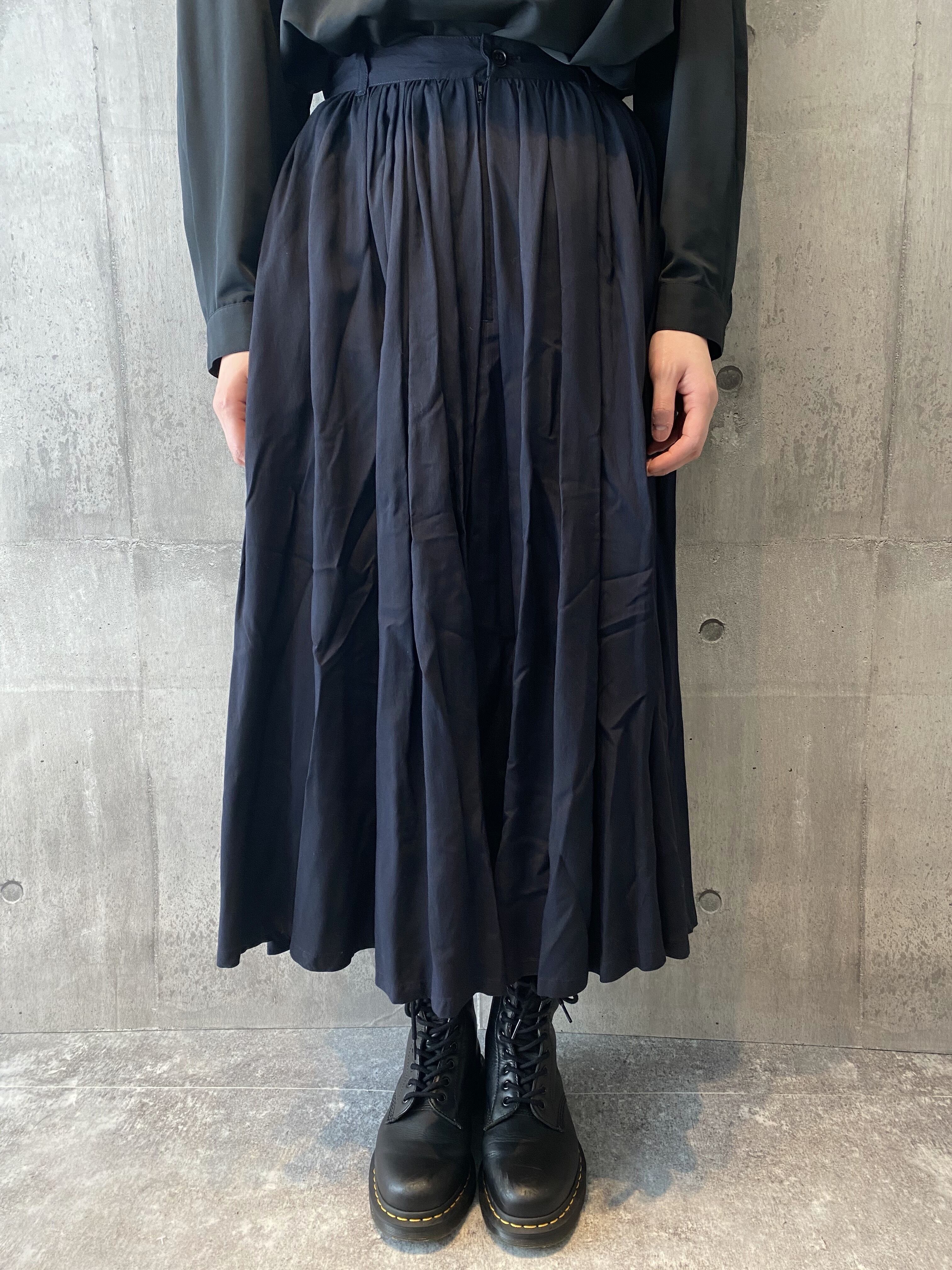 Yohji Yamamoto ＋NOIR レーヨン ロング スカート-